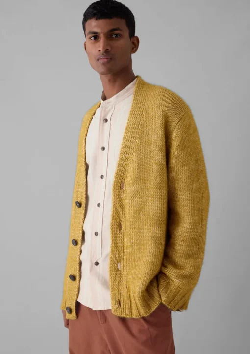 Alpaca Wool V-Neck Cardigan