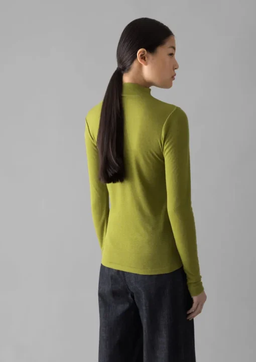 Aster Wool Lyocell High Neck Tee