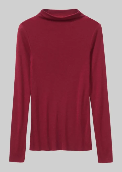 Aster Wool Lyocell High Neck Tee