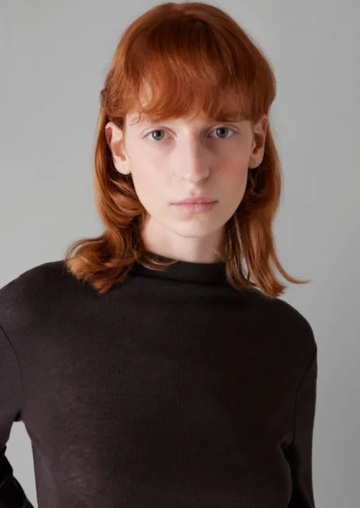 Aster Wool Lyocell High Neck Tee
