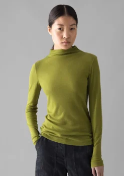 Aster Wool Lyocell High Neck Tee