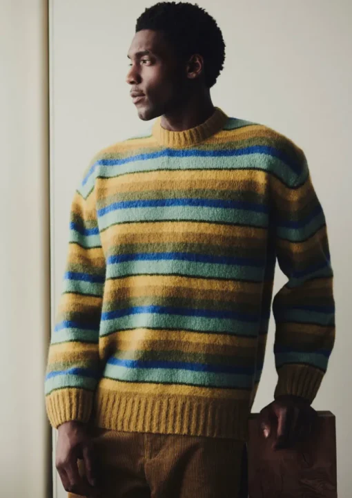 Brushed Stripe Sweater