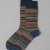 Chup Pattern Wool Blend Socks