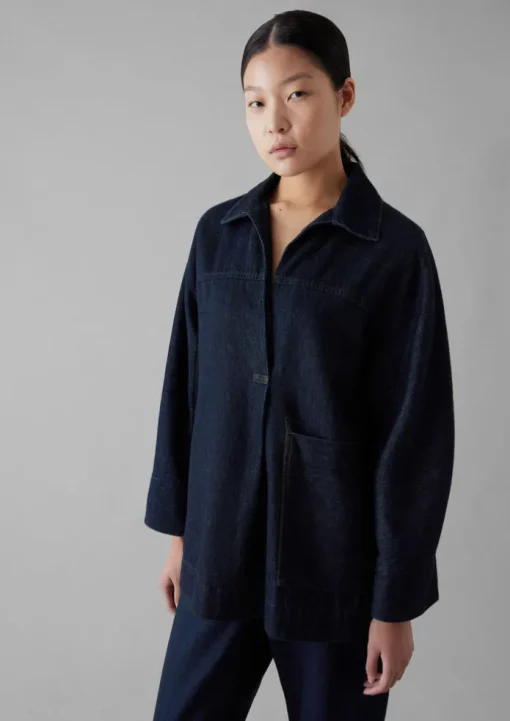 Cotton Hemp Denim Smock
