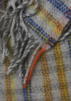 Dashed Check Wool Blanket