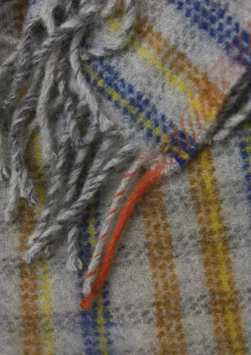 Dashed Check Wool Blanket
