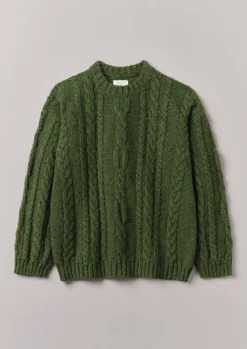 Donegal Wool Cable Sweater