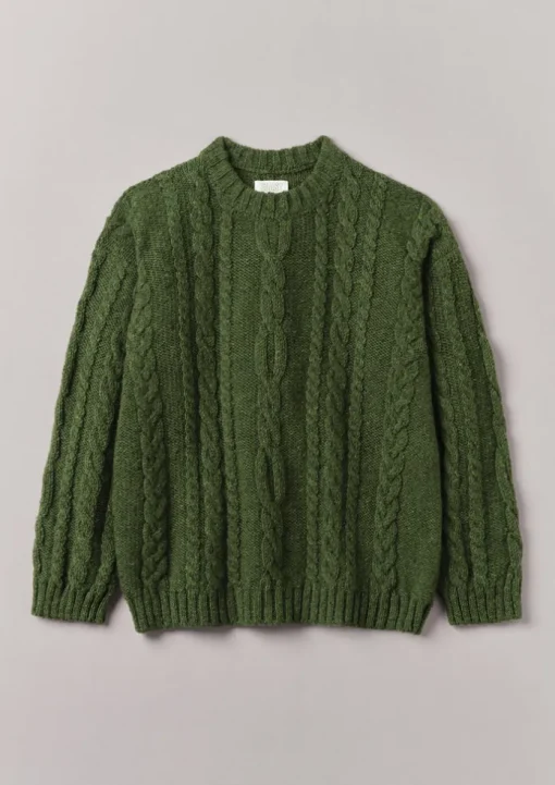 Donegal Wool Cable Sweater