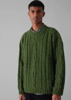 Donegal Wool Cable Sweater