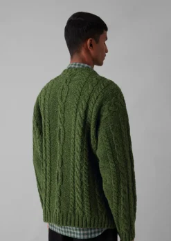 Donegal Wool Cable Sweater