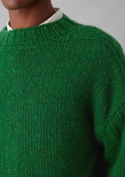 Donegal Wool High Neck Easy Sweater