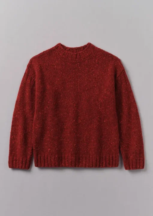 Donegal Wool High Neck Easy Sweater