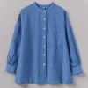 Garment Dyed Linen Oversized Shirt