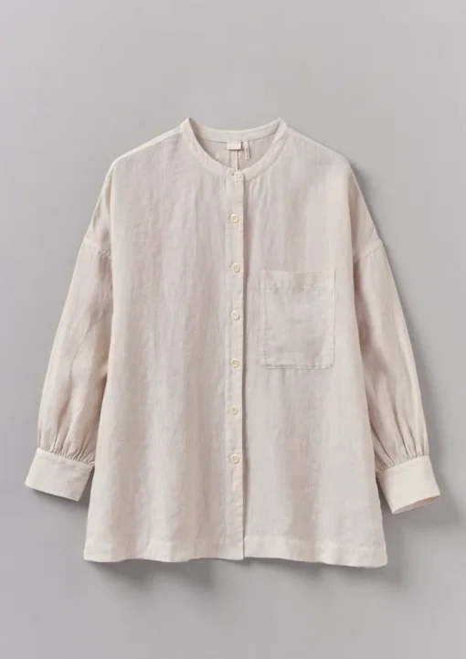 Garment Dyed Linen Oversized Shirt