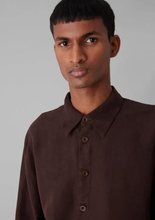 Garment Dyed Point Collar Shirt