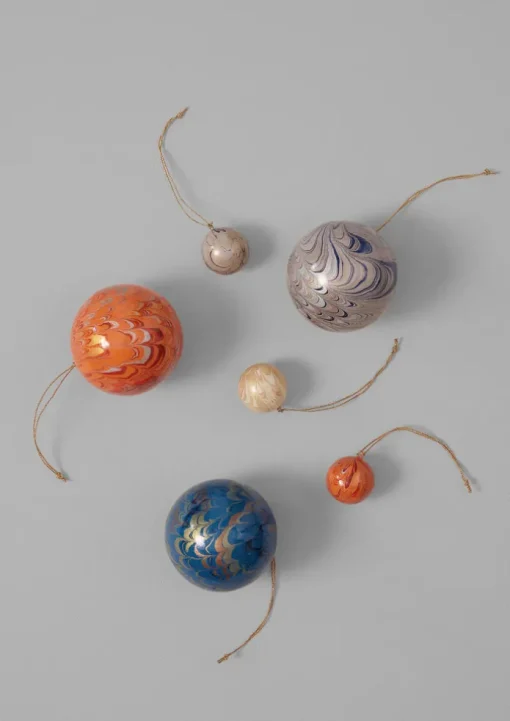 Hand Marbled Bauble