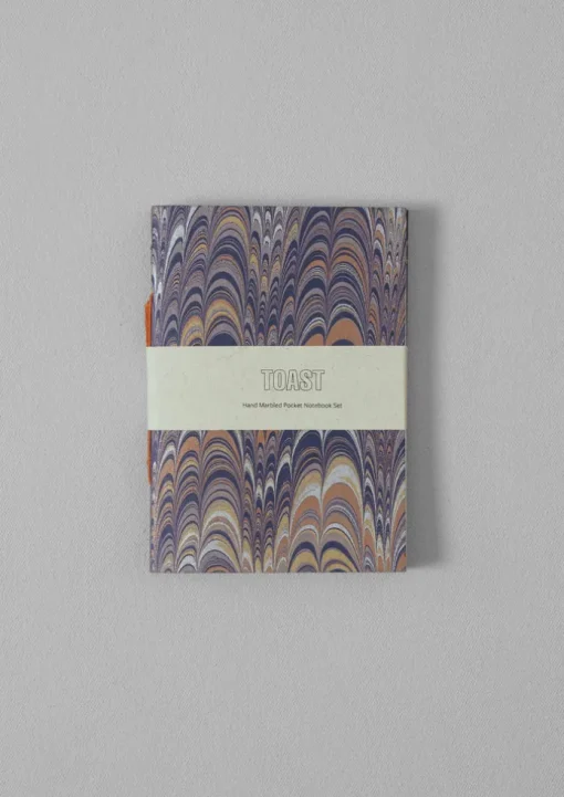 Hand Marbled Pocket Notebook Set