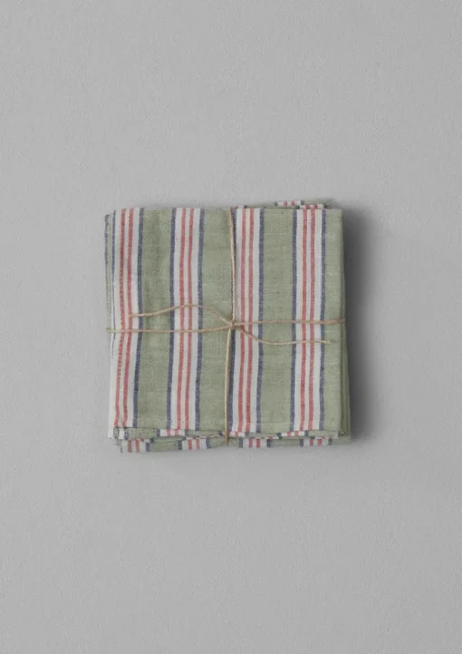Hand Woven Stripe Napkin Set