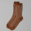Honeycomb Stitch Wool Socks