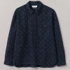 Indigo Running Stitch Overshirt