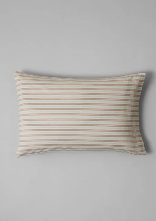 Ines Flannel Stripe Cotton Housewife Pillowcase Set
