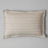 Ines Flannel Stripe Cotton Oxford Pillowcase Set