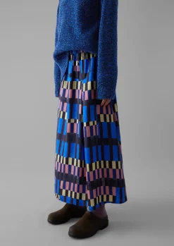 Isobel Harvey Asymmetric Check Print Skirt