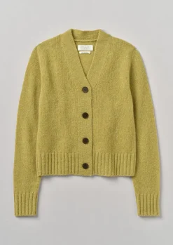 Kaia V-Neck Wool Cardigan