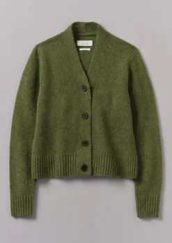 Kaia V-Neck Wool Cardigan