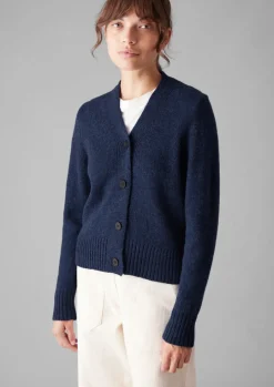 Kaia V-Neck Wool Cardigan