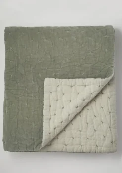 Large Hand Quilted Velvet Throw