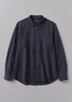 Loop Button Linen Shirt