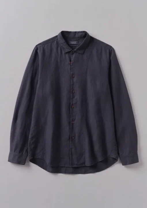 Loop Button Linen Shirt