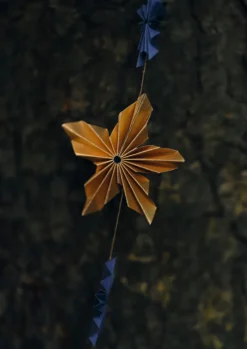 Marbled Star Paper Garland