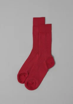 Nishiguchi Kutsushita Silk Cotton Ribbed Socks