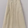 Organic Cord A Line Skirt
