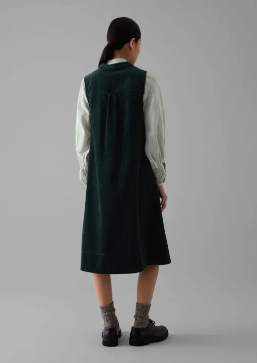Organic Cord Sleeveless Tunic Dress