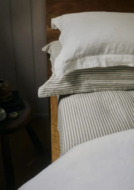 Organic Cotton Ticking Stripe Fitted Sheet
