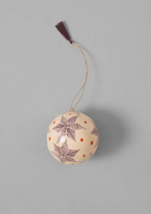Pointed Star Hand Painted Bauble