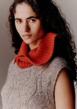 Ribbed Wool Cashmere Snood