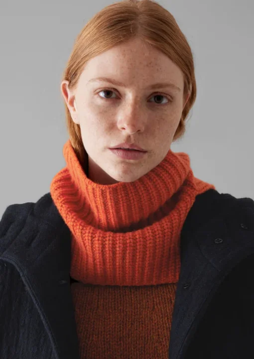 Ribbed Wool Cashmere Snood