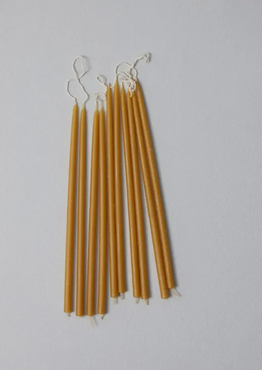 Skar Organics Slim Beeswax Dinner Candle Set