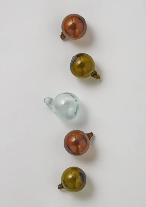 Small Hand Blown Glass Bauble Set