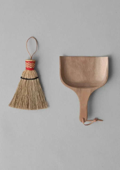 Sorghum Table Dustpan and Brush