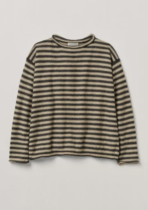 Stripe Alpaca Wool Sweater