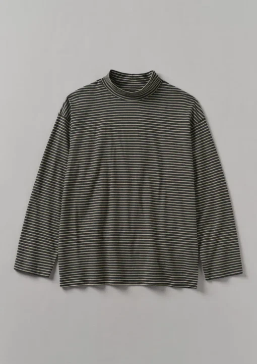 Stripe Cotton Jersey Long Sleeve Tee