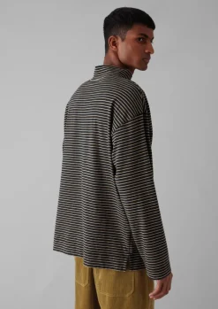 Stripe Cotton Jersey Long Sleeve Tee