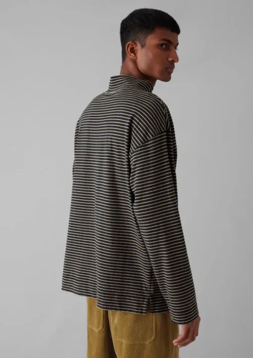 Stripe Cotton Jersey Long Sleeve Tee