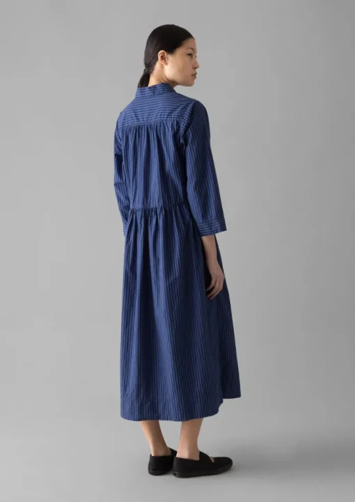 Stripe Poplin Shirt Dress