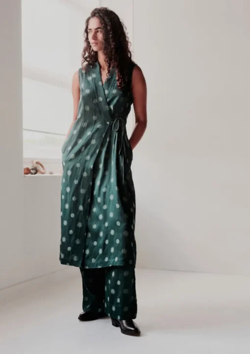 Sun and Moon Jacquard Dress